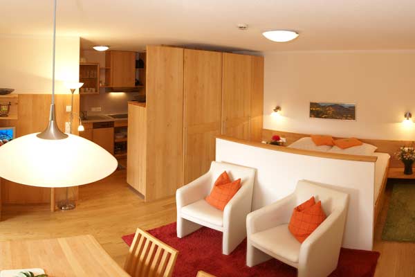 Familien- & Naturhotel Darrehof | Naturwohnung Malve & Verbene | Schlaf-Wohnraum