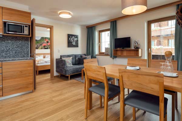 Familien- & Naturhotel Darrehof | Naturwohnung Seidelbast | Wohnküche