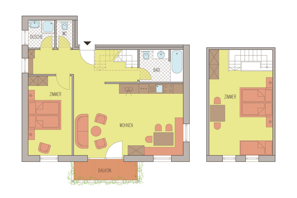 Gut Darrehof | Grundriss Ferienwohnung Gut Darrehof | Grundriss Ferienwohnung