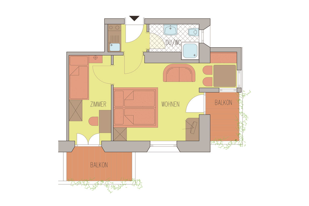 Haus Greiter | Grundriss Naturwohnung Esche Haus Greiter | Grundriss Naturwohnung Esche