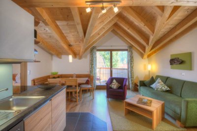 Familien- & Naturhotel Darrehof | Naturwohnung Holunder | Wohnraum