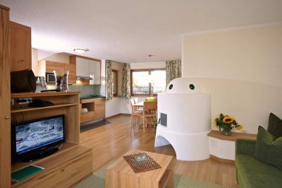 Familien- & Naturhotel Darrehof | Naturwohnung Mistel – Silberdistel | Wohnraum